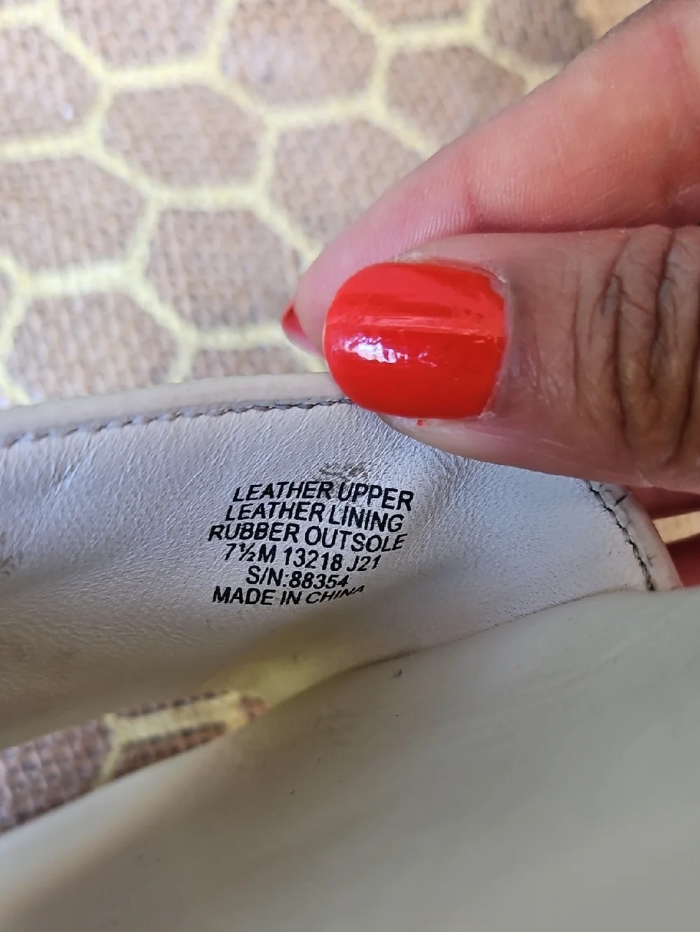 Tory Burch White Leather Espadrille Slide Flats